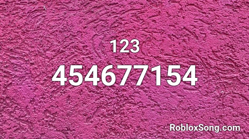 123 Roblox ID
