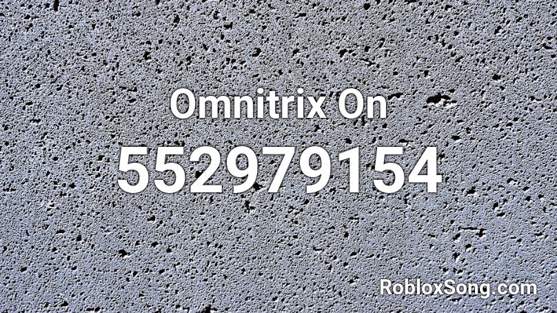 Omnitrix On Roblox ID