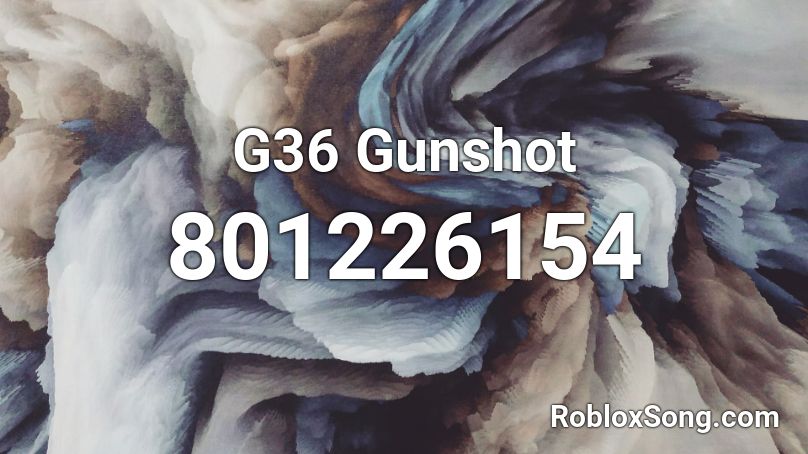 G36 Gunshot Roblox ID