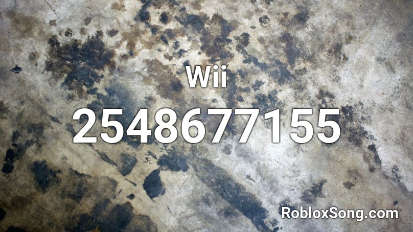 Wii Roblox ID