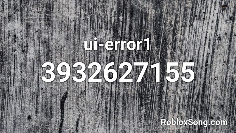 ui-error1 Roblox ID