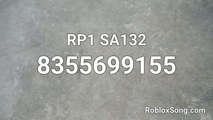 RP1 SA132 Roblox ID