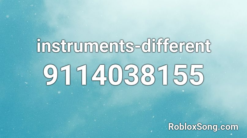 instruments-different Roblox ID