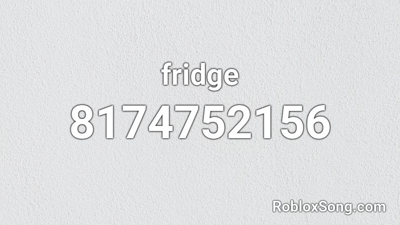 fridge Roblox ID