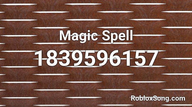 Magic Spell Roblox ID