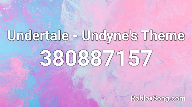 Undertale - Undyne's Theme Roblox ID