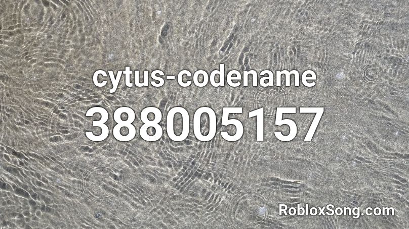cytus-codename Roblox ID