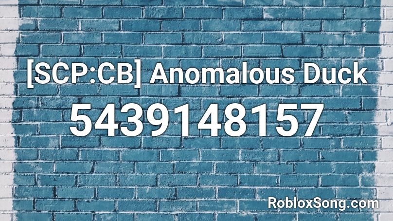 [SCP:CB] Anomalous Duck Roblox ID