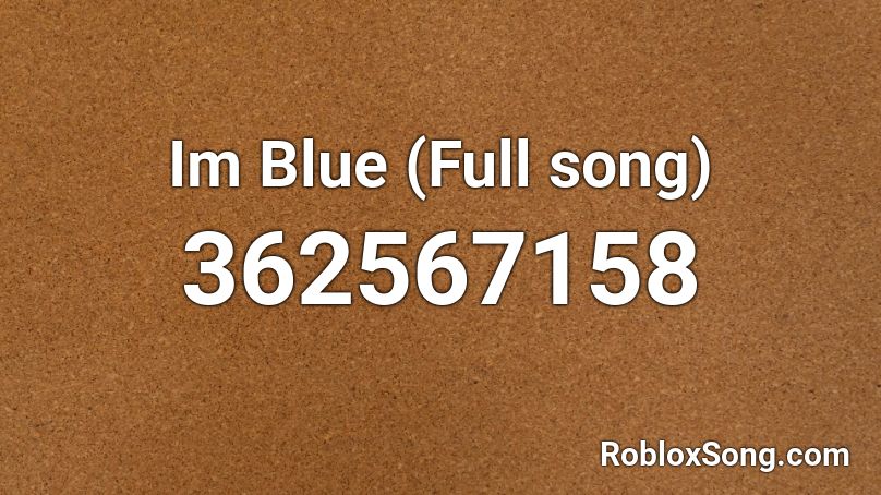 im blue song