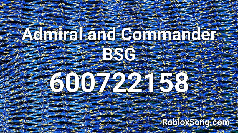 Admiral and Commander BSG Roblox ID