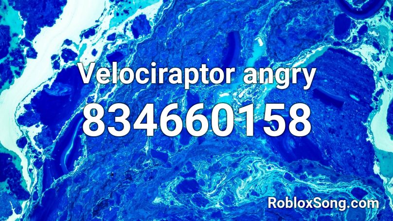 Velociraptor angry Roblox ID