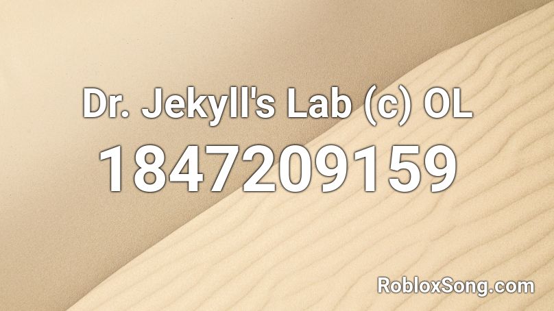 Dr. Jekyll's Lab (c) OL Roblox ID