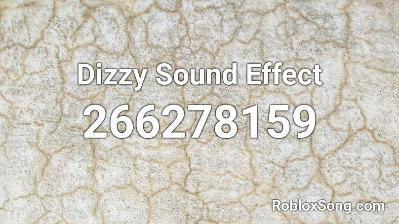 Dizzy Sound Effect Roblox ID
