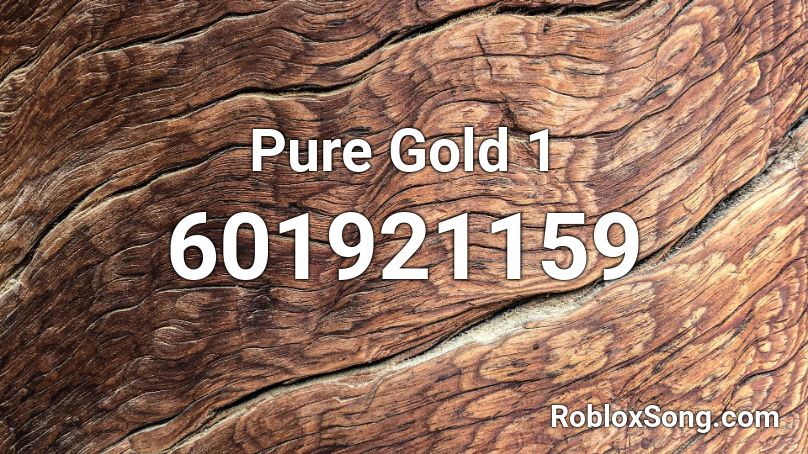 Pure Gold 1 Roblox ID