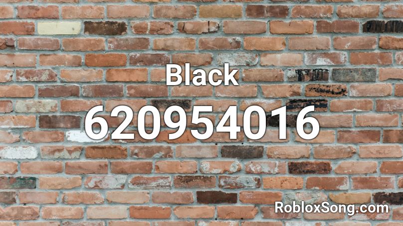 Black Roblox ID