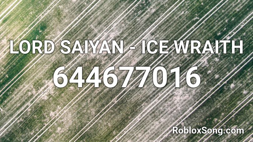 LORD SAIYAN - ICE WRAITH Roblox ID