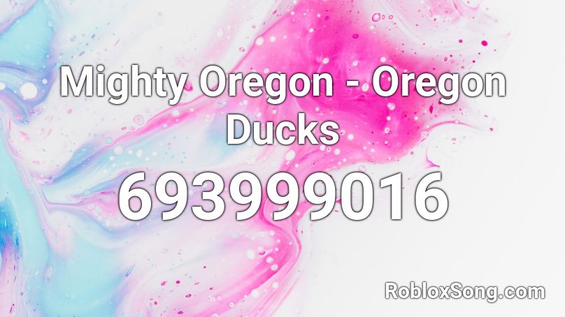 Mighty Oregon - Oregon Ducks Roblox ID