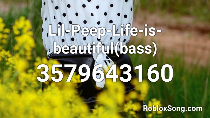 Lil Peep Life Is Beautiful Bass Roblox Id Roblox Music Codes - beautiful roblox
