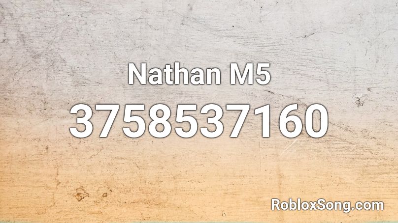 Nathan  M5 Roblox ID