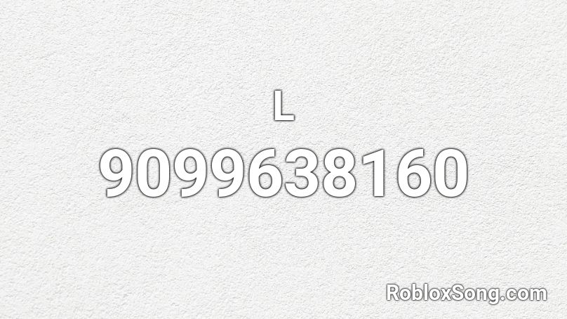 L Roblox ID