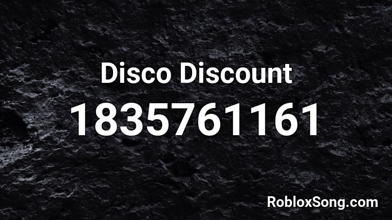 Disco Discount Roblox ID