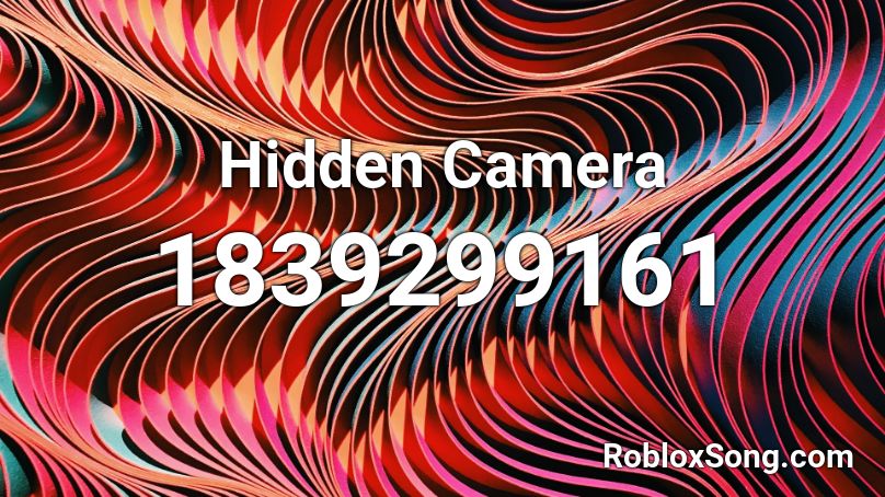 Hidden Camera Roblox ID