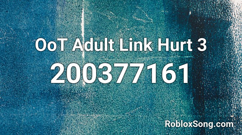 OoT Adult Link Hurt 3 Roblox ID