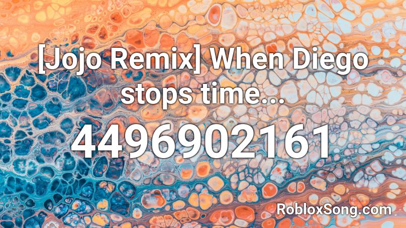 [Jojo Remix] When Diego stops time... Roblox ID