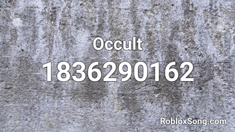 Occult Roblox ID