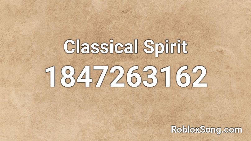 Classical Spirit Roblox ID