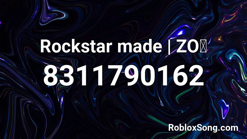 Rockstar made | ZOぞ Roblox ID