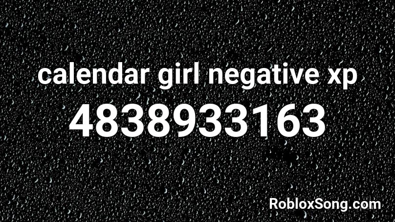 calendar girl negative xp Roblox ID