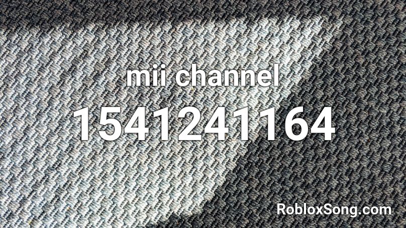 mii channel Roblox ID