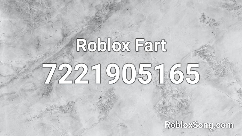 Roblox Fart Roblox ID