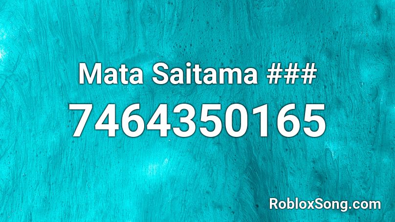 Mata Saitama #### Roblox ID