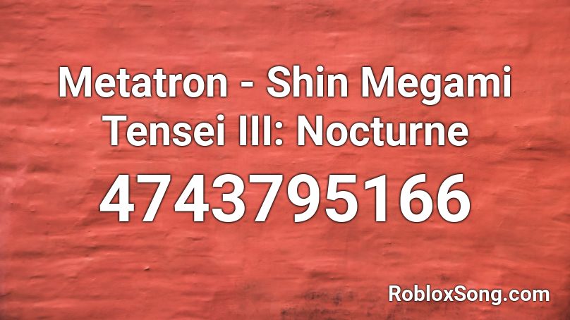 Metatron - Shin Megami Tensei III: Nocturne Roblox ID