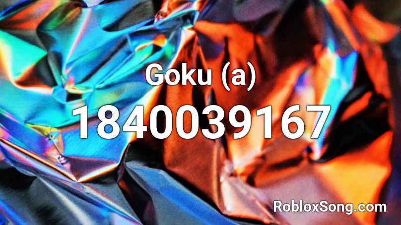 Goku (a) Roblox ID