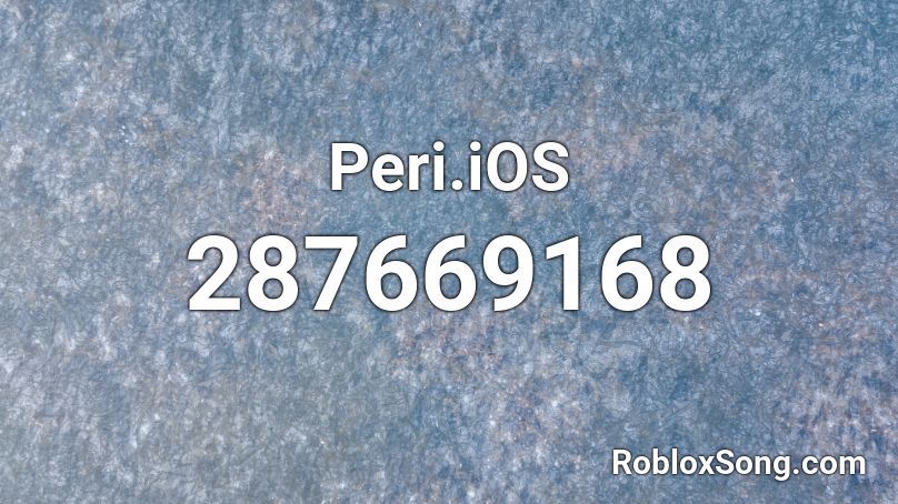Peri.iOS Roblox ID