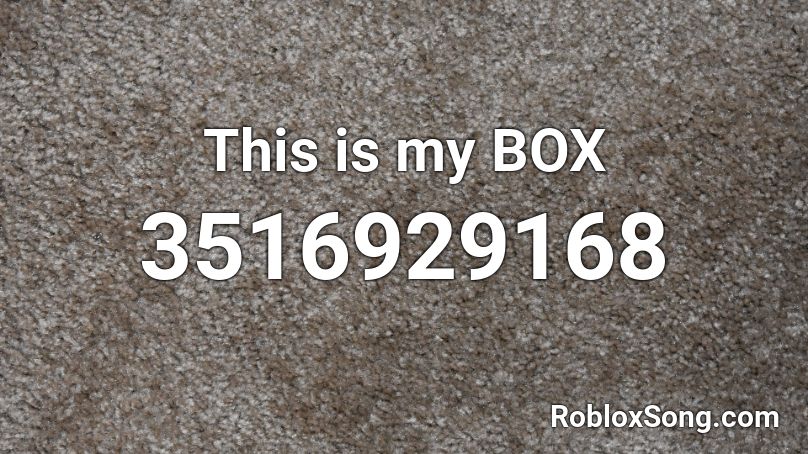 This is my BOX Roblox ID