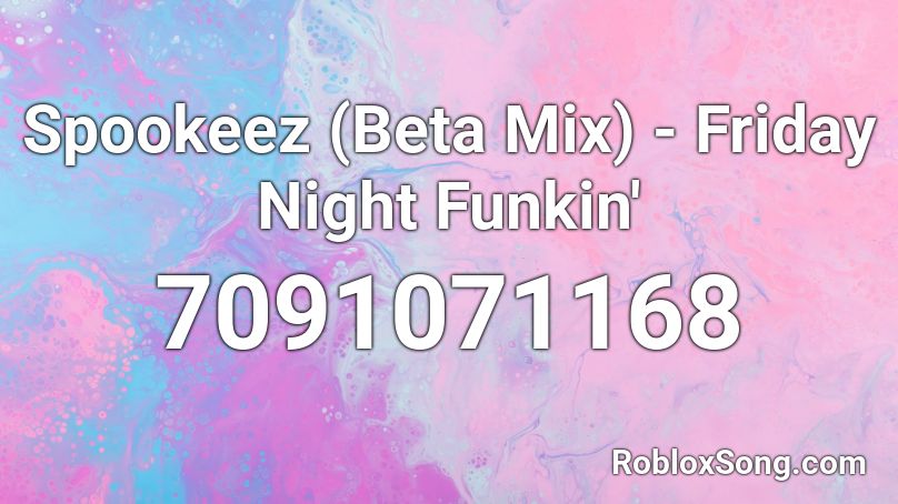 Spookeez (Beta Mix) - Friday Night Funkin' Roblox ID
