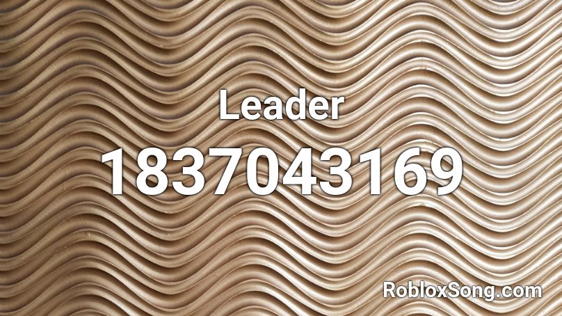 Leader Roblox ID