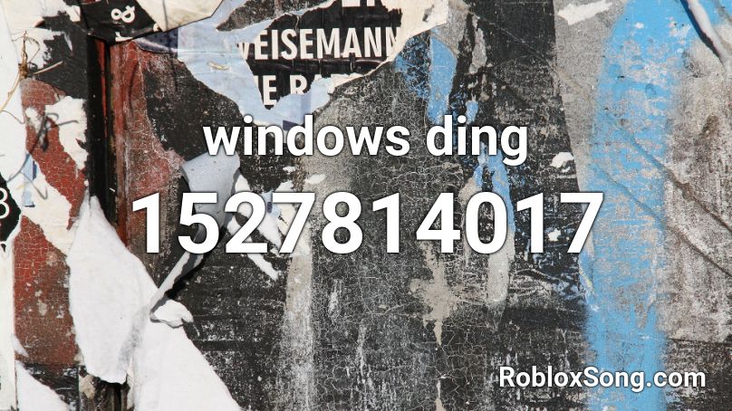windows ding Roblox ID