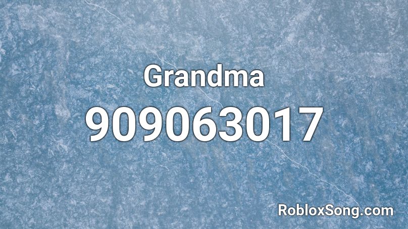 Grandma Roblox ID