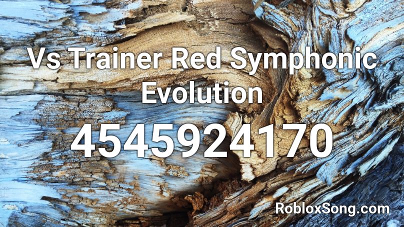 Vs Trainer Red Symphonic Evolution Roblox ID