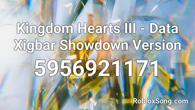 Kingdom Hearts III - Data Xigbar Showdown Version Roblox ID