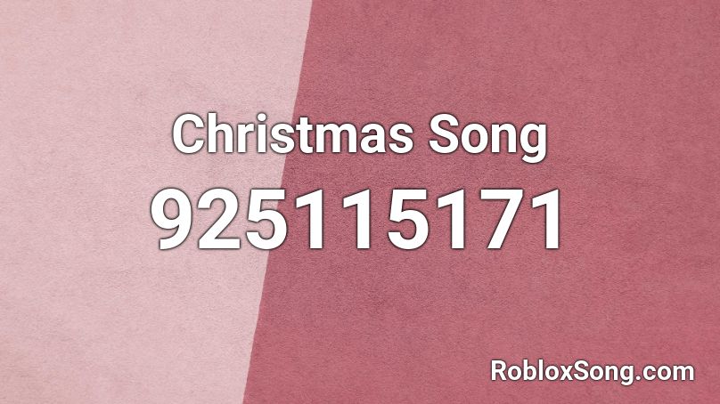 Christmas Song Roblox ID