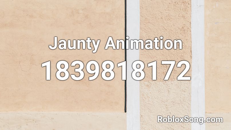 Jaunty Animation Roblox ID