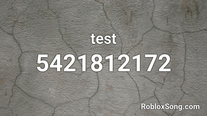 test Roblox ID