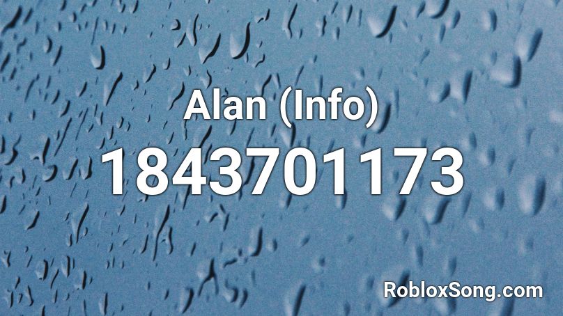 Alan (Info) Roblox ID