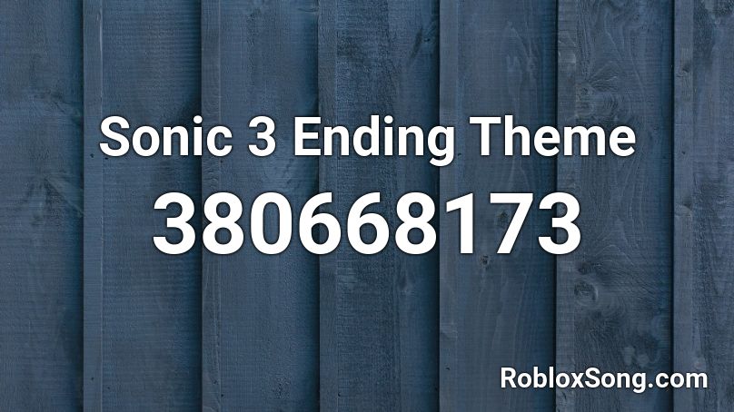 sonic-3-ending-theme-roblox-id-roblox-music-codes